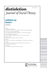 Distinktion-journal Of Social Theory