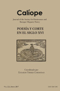 Caliope-journal Of The Society For Renaissance And Baroque Hispanic Poetry