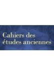 Cahiers Des Etudes Anciennes