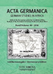 Acta Germanica-德国非洲研究