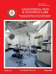 Anaesthesia Pain & Intensive Care