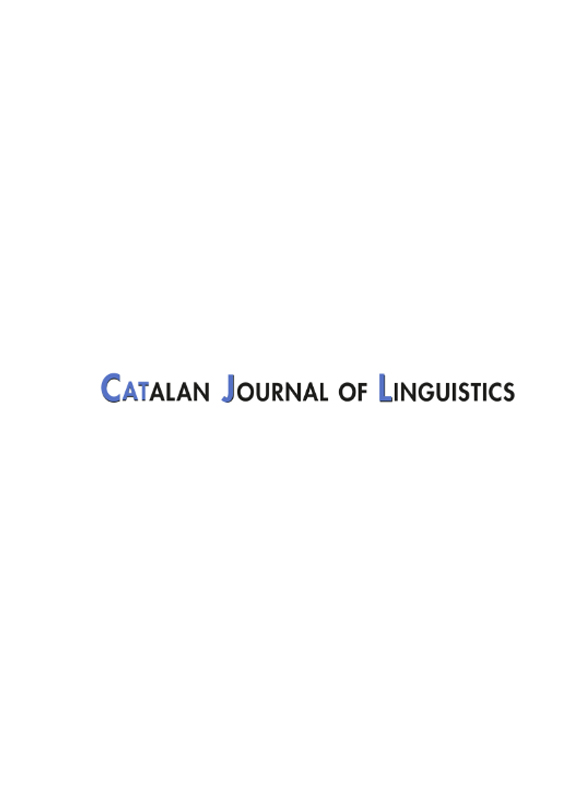 Catalan Journal Of Linguistics