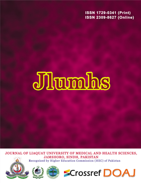 Journal Of The Liaquat University Of Medical And Health Sciences