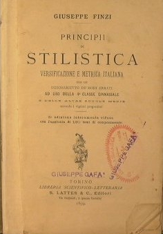 Stilistica E Metrica Italiana