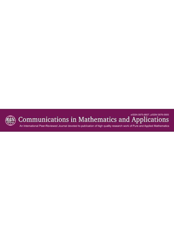 Communications In Mathematics And Applications