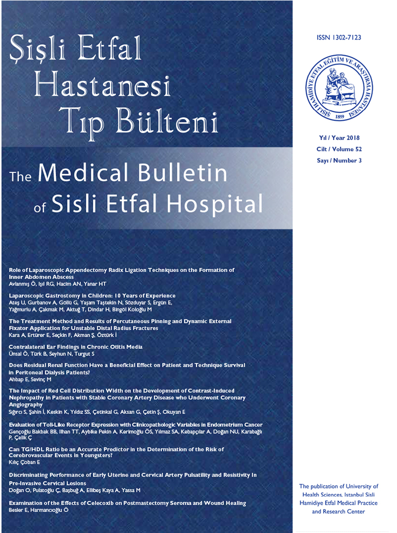 Medical Bulletin Of Sisli Etfal Hospital