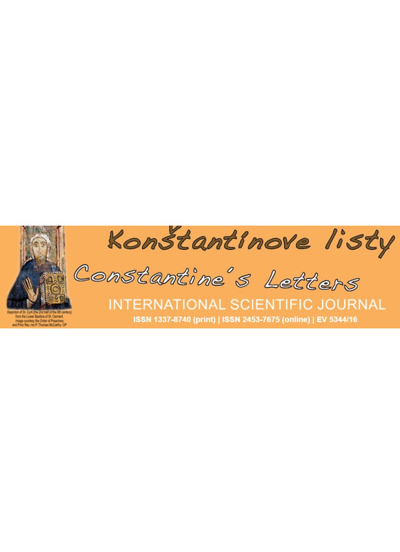 Konstantinove Listy-constantines Letters