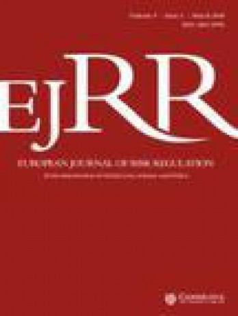 European Journal Of Risk Regulation杂志